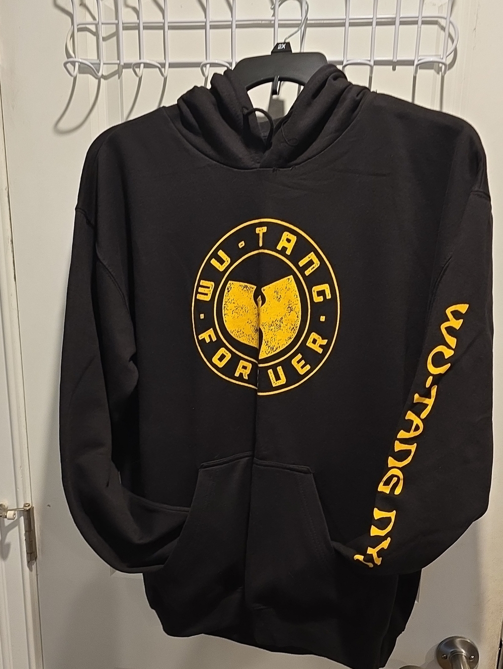 Wu-Tang Forever Black & Yellow Logo Hoodie - Men's Sweatshirt
